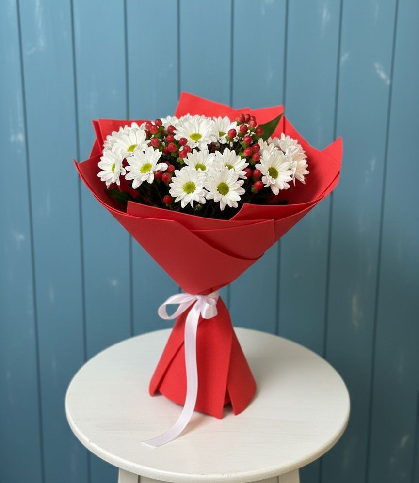 Букет цветов из: Хризантемы в Огуднево