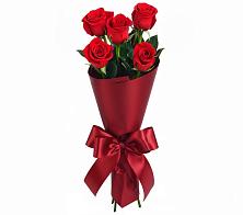 Букет 5 Красных роз Эдлесс Лав в Огуднево