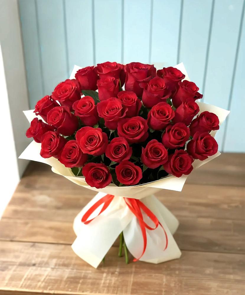 Букет 29 Красных роз в Огуднево