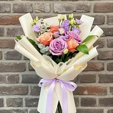Букет цветов из:  Лизиантусы и Розы #REPLACE_PRED# Огуднево