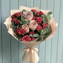 Букет цветов из:  Гвоздики и Розы #REPLACE_PRED# Огуднево
