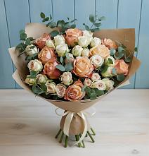 Букет цветов из:  Альстромерии и Розы #REPLACE_PRED# Огуднево